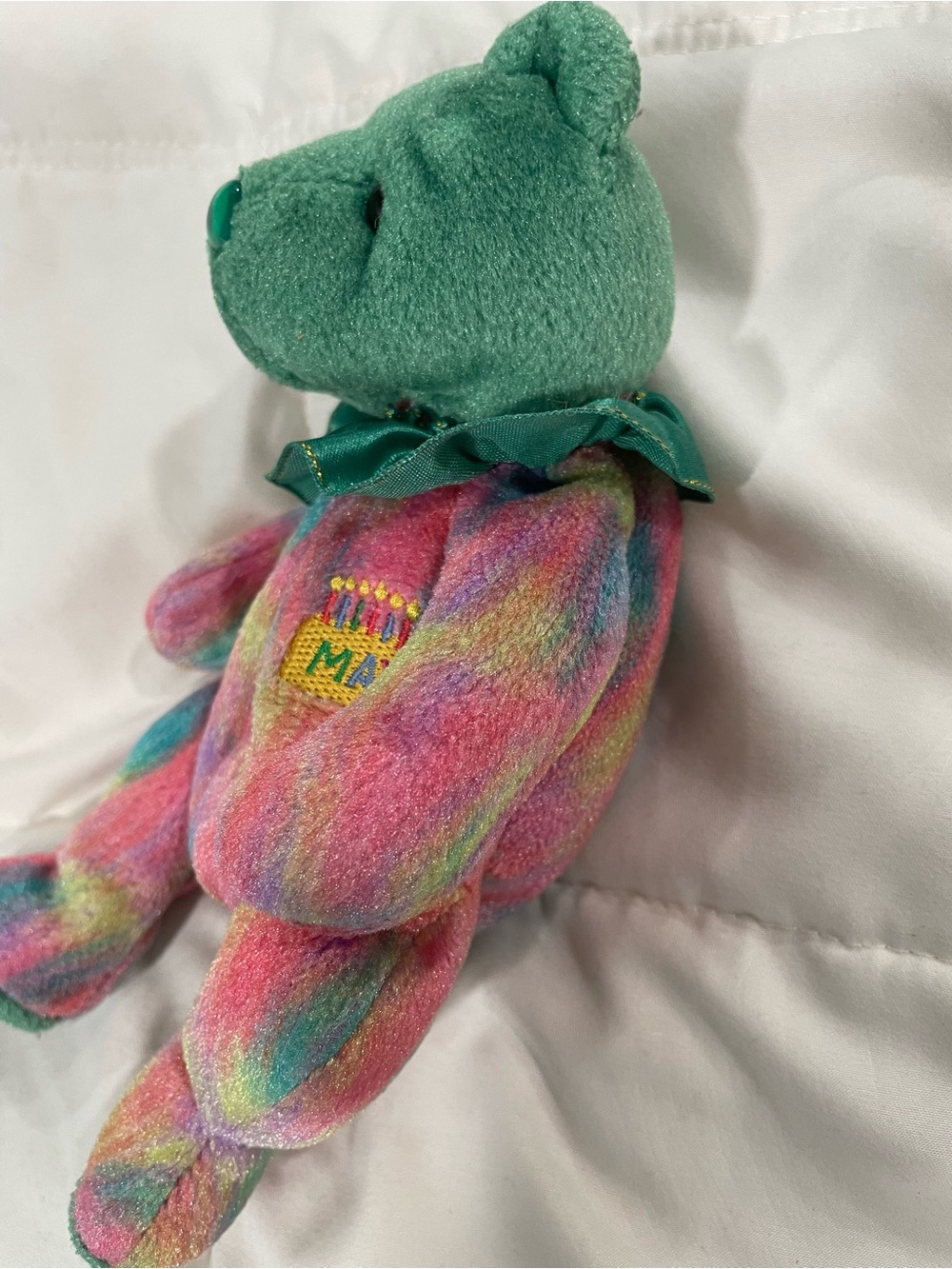 Ty Beanie Baby May the Birthday Bear (1st Series)- RETIRED - Picture 3 of 6